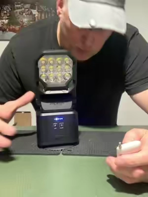 AgriEyes Rechargeable Magnetic LED Work Light - | Limited-Time Offer/ Magnetic Work Light, High Lumens Flashlight, Rechargeable Magnetic Flashlight, High-Brightness Emergency Safety Light for Trucks, Cars, Trailers & Off-Road Use #searchlight #remotecontrolsearchlight 