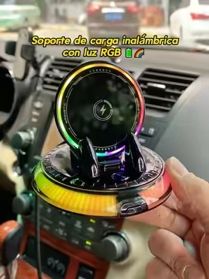 ¿Todavía no encuentras el soporte de teléfono ideal para tu coche? Este es perfecto para ti. #carmount #phoneholder #wirelesscharging #tiktokmademebuyit #dealsforyoudays 
