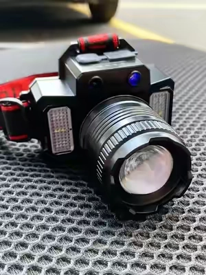 Linterna frontal LED, linterna frontal impermeable recargable por USB para exploracion, camping al aire libre. Muy bonita recomendada #led #flashlight #lights #headlamp #tools