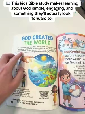 The lessons you teach them while they’re young can become the foundation they lean on for the rest of their lives. ❤️📖 Make Bible time something they understand, enjoy, and actually remember. Plant those seeds of faith now, while you still get to be the one guiding them. ✝️🌱 #KidsBibleStudy #ChristianParenting #RaisingKidsInFaith 