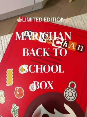 Limited edition Maruchan back to school box! 🍜🫶🏻 #ramen #backtoschool 