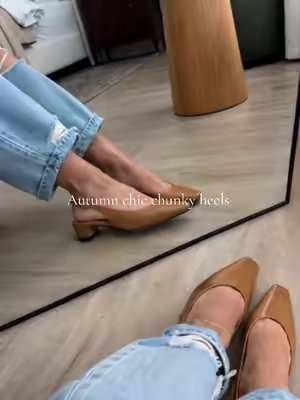 Comfy all-match fall chunky heels #chunkyheels #heels #fallshoes #dealsforyoudays #fallstyle 