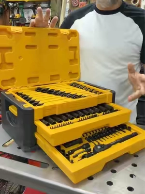 Premium 132or 148-Piece Mechanics Tool Set, SAE/Metric 1/4" & 3/8" Drive Socket Set, Ratcheting Wrenches, Extensions & Adapters, Quick-Release Ratchet, Professional Auto Repair Tool Kit with Storage Case    #mechanic #tools #mechanictools #TikTokshopbacktoschool #tiktokshopcreatorpicks @Horusdy 