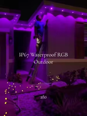 IP67 Waterproof RGB Outdoor Eave Lights Smart Louts Lantern App & Infrared Remote Control Dimmable Color Changing Permanent Roof Decor Lights for Garden Wedding Christmas Halloween Party  @Segrass   #rgb #rgbledlights #light #outdoor 
