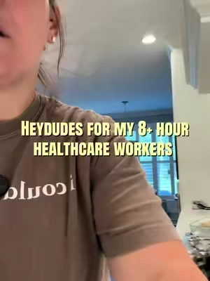 So ready for some lightweight shoes for working the 12+ hours @HeyDude #wendyworkshoes #heydudes #TikTokshopbacktoschool #tiktokshopcreatorpicks #workshoes 