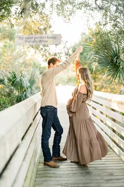 Wore this gorgeous dress last year for our maternity session and it was PERFECT! So many colors to choose from and works with a growing bump! #fashion #fyp #fypシ #ttshop #tiktokshopfinds 