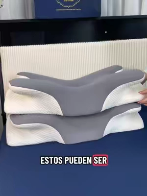 Wake up without the neck ache.This memory contoured pillow is designed to support your head and neck while helping keep your spine aligned for a more comfortable night's sleep. #tiktokshop #neckpain #pillow #ergonomicpillow #cervicalpillow  