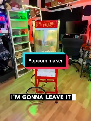 Popcorn maker with candy dispenser 🍿 #popcornmaker #popcornmachines #movietheaterpopcorn #popcorn #rovsun 