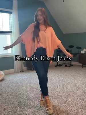Your new favorite jeans. You’re welcome! Wearing my true size in these Kennedy Risen jeans@Wild Oak Boutique #jeans #denim #fallfashion #petitefashion #styleinspo 