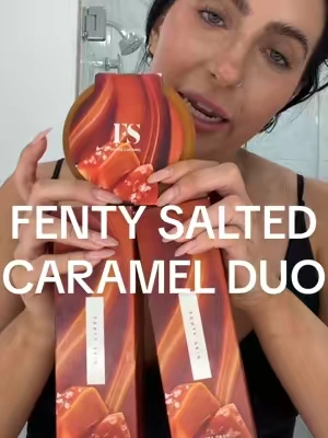 Salted Caramel is back so runnn and get the bundle deal!! @Fenty Beauty  #fenty #fentybeauty #tiktokshopcreatorpicks #TikTokshopbacktoschool #bodycare  