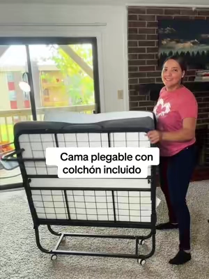 Respuesta a @isavargas553    Cama plegable con colchón incluido #CamaPlegable #tiktokshopcreatorpicks #bed #MemoryFoam #Home 