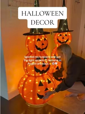 Sorry honey but I’m not letting all the cute Halloween stuff sell out before I get it 🧡🖤 #halloween #halloweendecor #halloweenlights👻🎃👻🎃👻🎃👻🎃👻🎃👻🎃 #halloweenmusthaves #pumpkindecor 