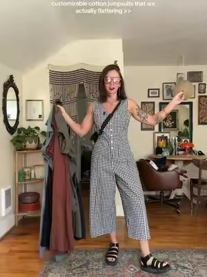 My ride or die #falloutfitinspo #fallfashioninspo #jumpsuitss #jumpsuitoutfit #gingham  