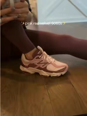 Pink red velvet new balance 9060s #newbalance9060 #9060s #newbalance #chunkysneakers #fallshoes 