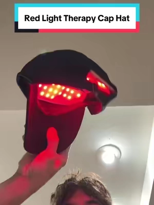 Wireless Red light therapy cap hat, helps balding and receding hairline #tiktokshopcreatorpicks 