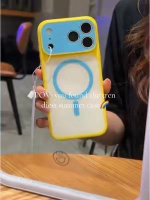 The most fashionable phone case for summer💛🩵🤍 #phonecase #iphonecase #Summer #DealsForYouDays #dopamine 
