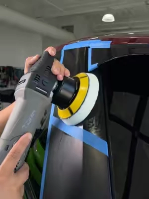 Restore the shine to your glossy B-pillars with the TORQ X Correction Kit! #ChemicalGuys #CarDetailing #beforeafter #DetailingLife #ShinyCar