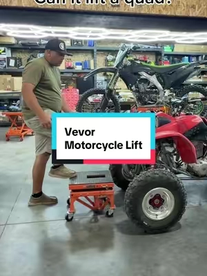 Works great on my 400ex. Love having these stands in my shop. @VEVOR Automotive Store #vevor #dirtbike #atv #quad #motorcycle 