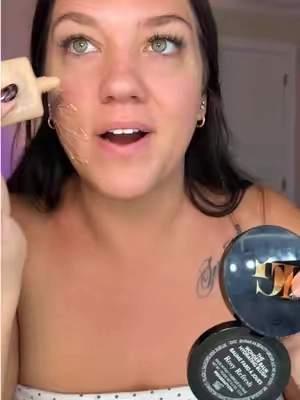 Replying to @Julie Debra this skin from a tinted moisturizer!? 🤯 @Laura Geller Beauty  #laurageller #lauragellerbeauty #makeupover30 #makeupformatureskin #tintedmoisturizer 