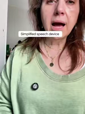 This speech device is simplified, but similar to the icons that come on speech devices.  #autismawareness #nonverbal #aacdevice #communicationdevice #tiktokshopfinds  @Joyreal Toy 