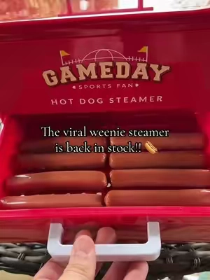 This sold out SO FAST last year!! Be sure to check it out while it’s still available 🌭 #hotdogsteamer #hotdog #gameday #fyp #viral 