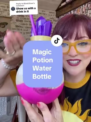 Replying to @BlankStare  The magic potion Halloween water bottle looks so fun with a drink in it! #waterbottle #halloweenwaterbottle #halloweendecor #scaryseason #halloween 