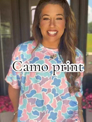 Now is your chance to grab this cute camo top it is selling pretty fast. There’s a reason everybody is loving this print.