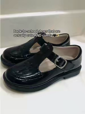 The cutest little back-to-school shoes 🖤. Classic, comfy & perfect for school uniforms ✨ #backtoschool #toddlershoes #schoolshoes #tiktokshopfinds #tiktokshopcreatorpicks 