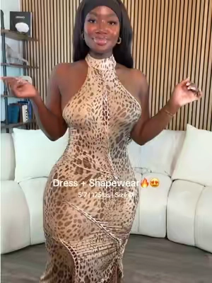 Replying to @Gem77 sexy dress😍😍😍😍🔥🔥🔥 #cheetahdress #dres #goingoutoutfit 