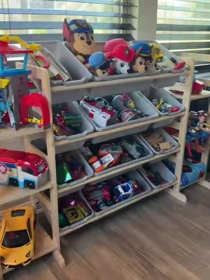 Space Aid Kids toy storage organizer. #toystorage #kidsroom #toyorganization #kidsplayroom #TikTokshopbacktoschool 