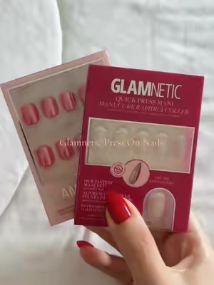The easiest press on nails 💅 #glamnetic #pressonnails #fyp #tiktokshop #glamneticnails 