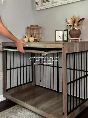 Dog moms, you shouldn’t have to choose between giving your dog a cozy space and keeping your home looking cute. 🐶🤎  #petproducts #dogaccessories #petsupplies #dogkennel #homefurniture 