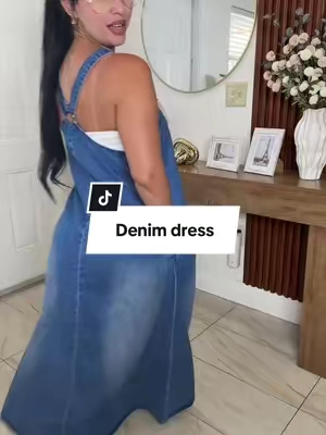 Elengatine Women’s Sleeveless Denim Maxi Dress with Adjustable Cross Back Straps, A-Line Design, Lightweight Summer Casual Dress for Vacation or Everyday Wear, Medium Blue Wash, Versatile and Stylish Dress, Available in Multiple Sizes #tiktikshopcreatorpicks #tiktokshopsummersale #denimdress #maxidress #casualdress 