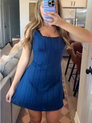 Wearing a size small 💙 #outfit #dress #lookforless #fashion #fashionfinds 