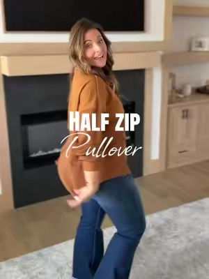 Oversized, and perfect for the fall weather! @SHEWIN waffle knit half zip pullover is so dang good! #TikTokshopbacktoschool #falloutfitinspo #pulloversweater #waffleknit #halfzipsweatshirt 