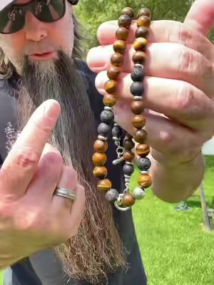 #ad men’s or women’s tiger eye and lava bead 8 mm necklace. If you’re looking for a subtle flex to up your outfit for work, school, weekend out, or just hanging out this is an affordable men’s fashionable Tigereye lava bead necklace chain. #tiktokshopsummersale #mensfashion #tigereye #y2kaesthetic  