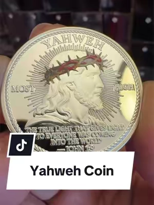 Yahweh coin made of metal high detail #yahweh #jesus #christmas #coin #faith 
