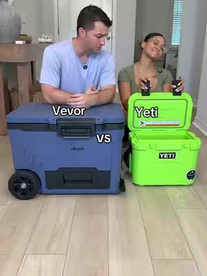 There is no comparison at all #cooler #yeti #vevor #vevorcooler #hardcooler 