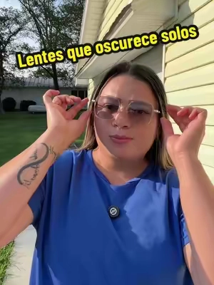 Respuesta a @Mariden Morales Estos lentes empiezan transparentes pero cuando sales al sol se oscurecen automáticamente además ayudan contra la luz azul de celulares y computadoras perfectos para manejar trabajar estudiar o usar todos los días te dejo el link en el carrito naranja a, #lentes #gafas #parati #SummerVibes #fashion 
