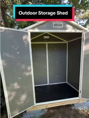 Affordable and easy to assemble plastic resin storage shed! Quit spending money on a storage unit!  #shed #storagesolutions #backyard #homedecor #storage 