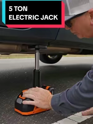 VEVOR 5 TON UPGRADED ELECTRIC WIRELESS JACK WITH REMOTE CONTROL, 2 BATTERY AND IMPACT WRENCH IN A CASE, LIFTS OVER 17 IN HIGH.  #portablejack #electricjack #tiktokshopcreatorpicks #TikTokshopbacktoschool @Haidee_Collab @VEVOR Store @CreatorCollab_Mabel @VEVOR Automotive Store #aicast 