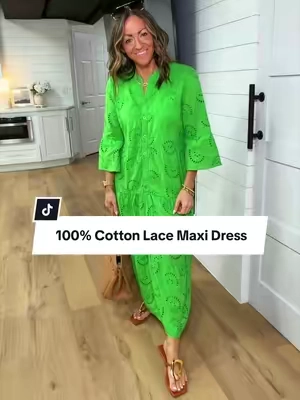 100% cotton and so gorgeous! I’m 5’2” 127 in a Small #cottondress #dresswithpockets #modestfashion #maxidress #lacedress @CHOUYATOU 