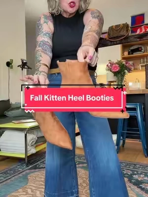 Cushionaire is handing you easiest and most afford way to level up your fall wardrobe #kittenheelbootie #suedebooties #cushionaire ##tiktokshopcreatorpick #TikTokshopbacktoschool 