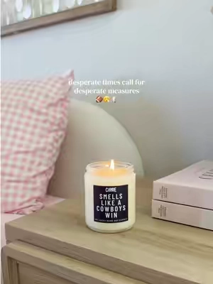 Smells like a Cowboys win 🏈🏆 The game day superstition I’m fully willing to commit to 😂🕯️ #footballfans #CowboysNation #FootballSeason #GameDay #cowboysfan 