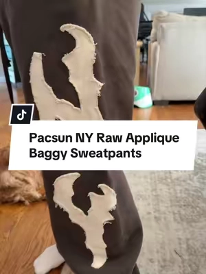 POV: you found the perfect pair of baggy sweats 👀🔥 The PacSun NY Raw Appliqué Sweatpants are giving effortless streetwear vibes🖤✨ @pacsun  #PacSun #mensfashion #BaggySweatpants #streetwear #pacsunsweatpants  