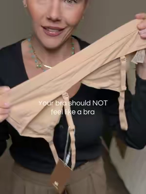 The kind of bra you forget you’re even wearing #WirelessBralette #ComfortBra #SleepBralette #EverydayBasics #bralettes 