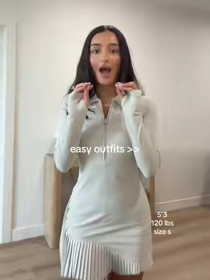 quick and easy outfit that is actually so cute 🤭 @MASKERT GIRL #maskertgirl #athleticdress #falldresses 