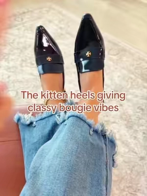 These are the kitten heels giving classy high end vibes. @Coutgo Fashion #kittenheels #pointedtoeheels #classyheels #classystyle #TikTokshopbacktoschool 