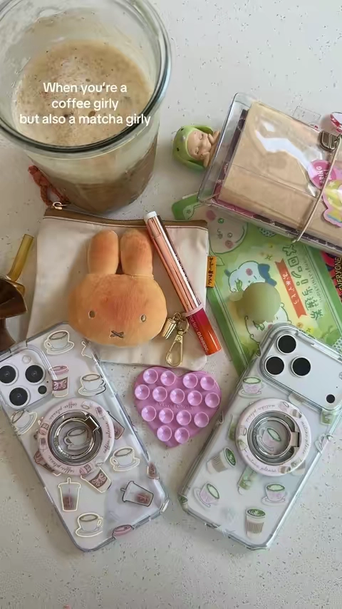 Why I love @Velvet Caviar phone cases!! Matcha please AND coffee please! #cutephonecases #cutephonecase #coffeegirl #matchatok #girlyphonecase