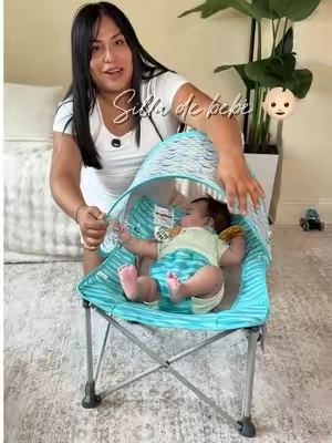 Amando la sillita de mi bebé 👶🏻 tiene sombría y es perfecta para llevárnoslo a la playa, de campamento y muchas más salidas por es plegable y no pesa nada #babyseat #babychair #summerbaby #babyessentials #outdoorchair  @Kids2Shop USA 